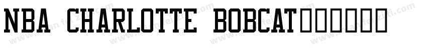 NBA Charlotte Bobcat字体转换